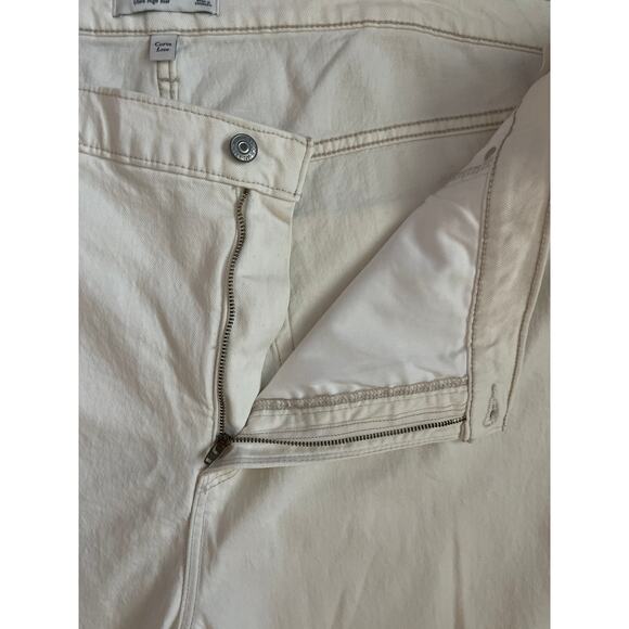 Abercrombie & Fitch The Ankle Straight Curve Love Ultra High Rise Cream‎ Size 24 - Picture 12 of 13